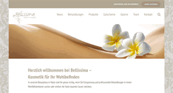 Desktop Screenshot of kosmetikbellissima.ch